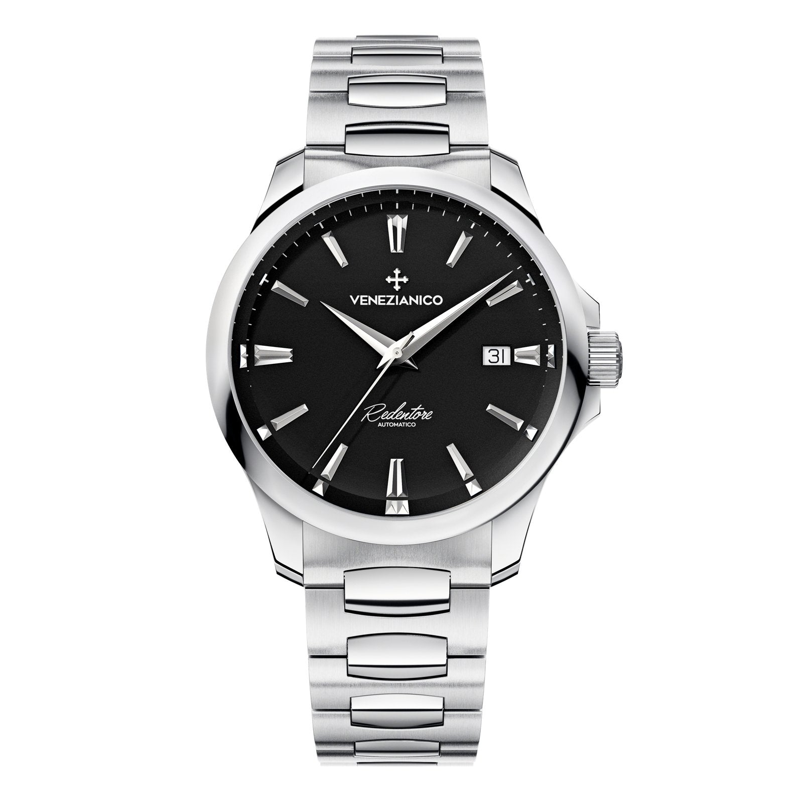 Venezianico Automatic Watch Redentore 40 Black Steel 1221504C - Watches & Crystals