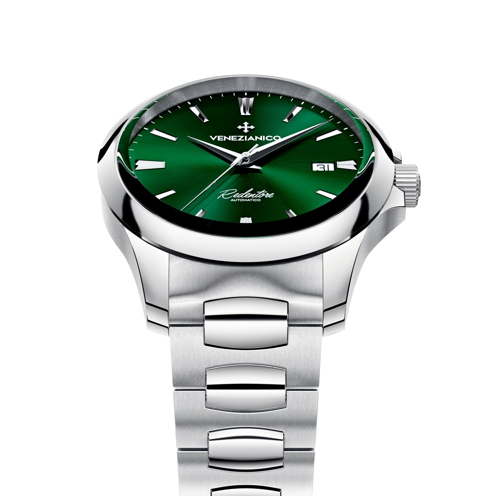 Venezianico Automatic Watch Redentore 40 Green Steel 1221501C - Watches & Crystals