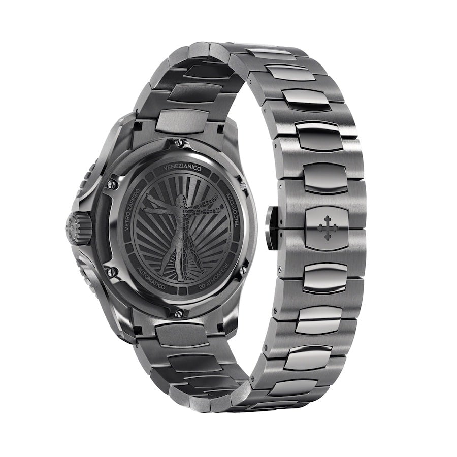 Venezianico Automatic Watch Nereide UltraLeggero Skeleton Gunmetal 3921504C-GR8 Sunglasses