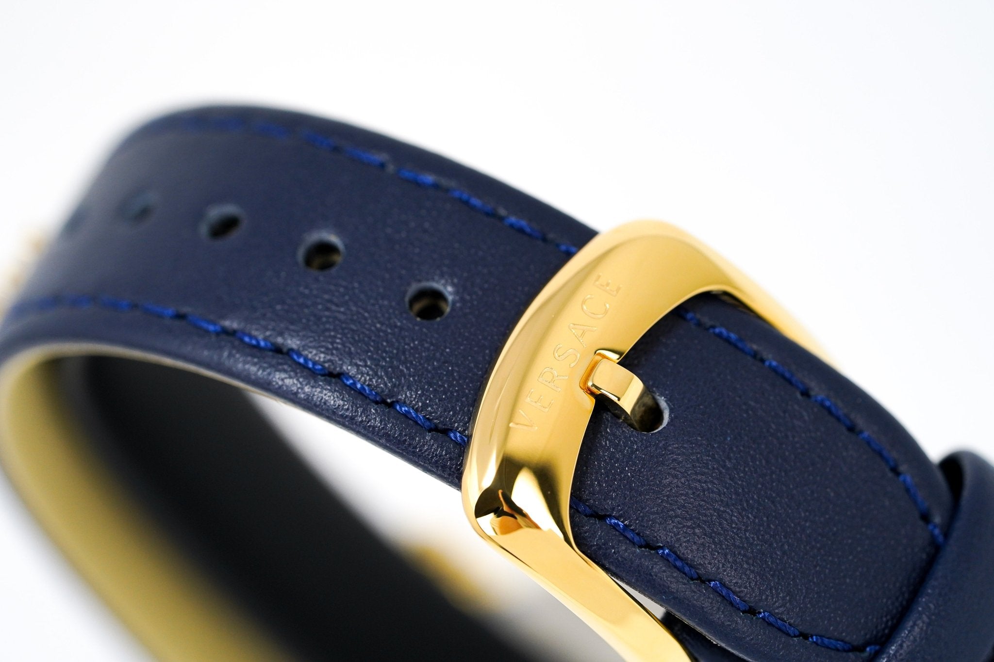 Versace V-Circle 38mm Blue Gold VE8104522-GR8 Sunglasses