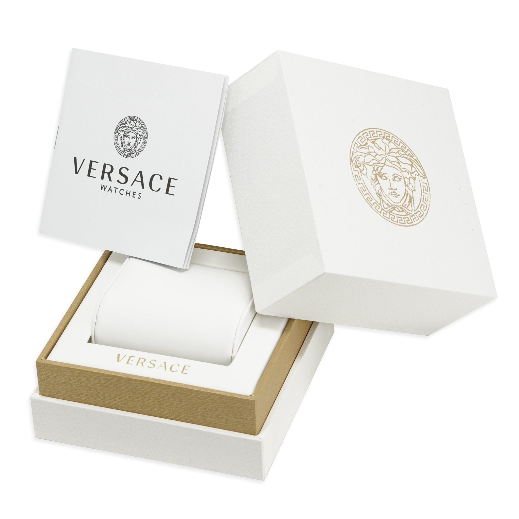 Versace V-Circle 38mm Blue Gold VE8104522-GR8 Sunglasses