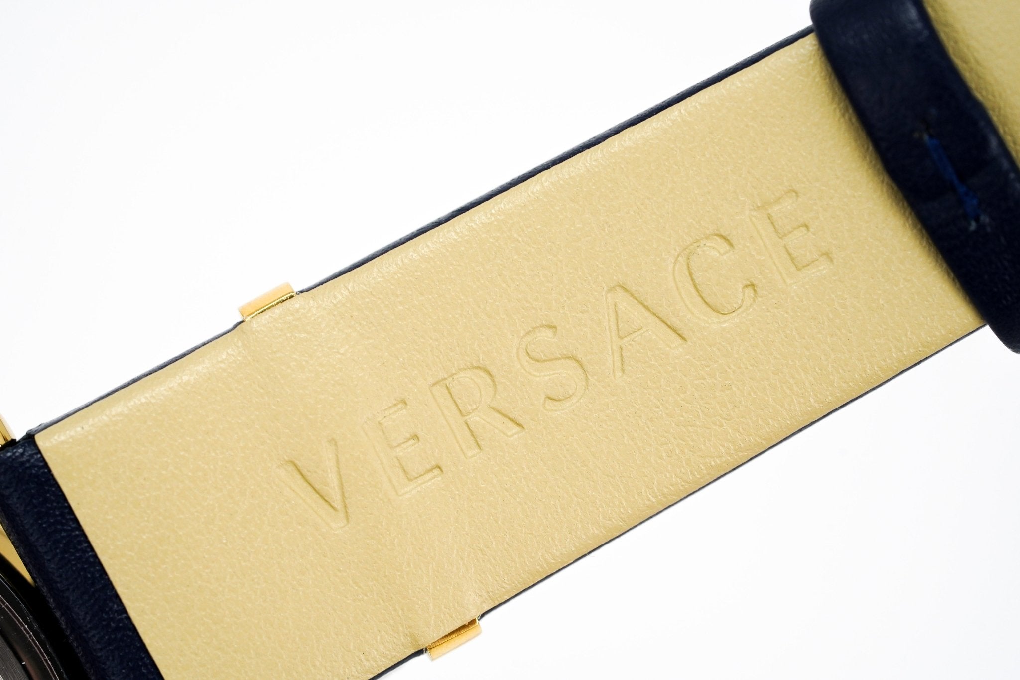 Versace V-Circle 38mm Blue Gold VE8104522-GR8 Sunglasses