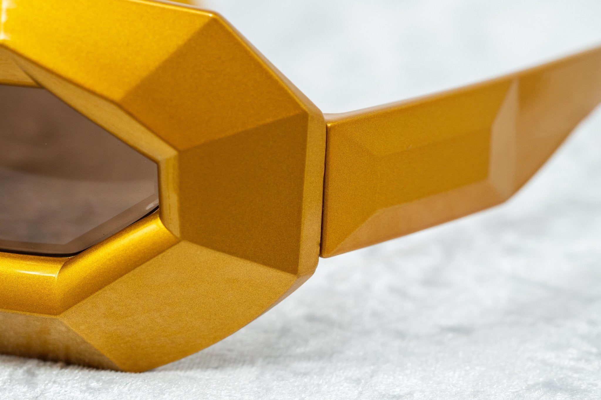 Walter Van Beirendonck Sunglasses Special Shiny Gold and Brown WVB2C10SUN-GR8 Sunglasses