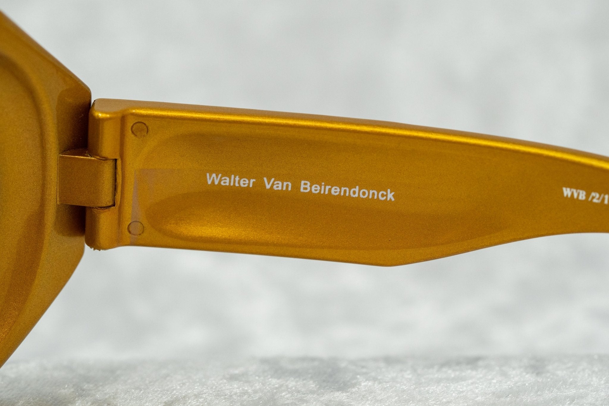 Walter Van Beirendonck Sunglasses Special Shiny Gold and Brown WVB2C10SUN-GR8 Sunglasses