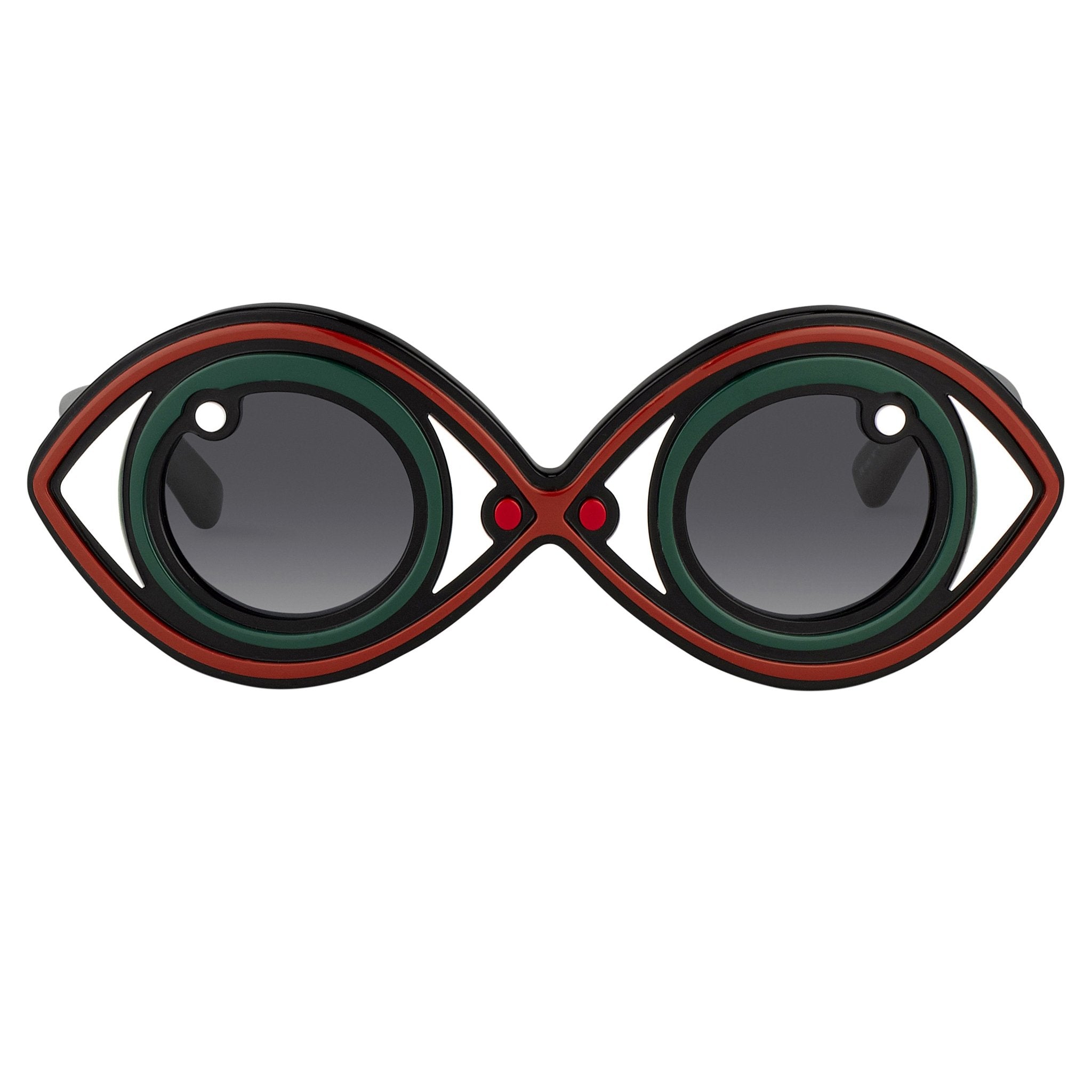 Yaz Bukey Ladies Sunglasses Eye Spy Green and Grey YAZ2C2SUN-GR8 Sunglasses