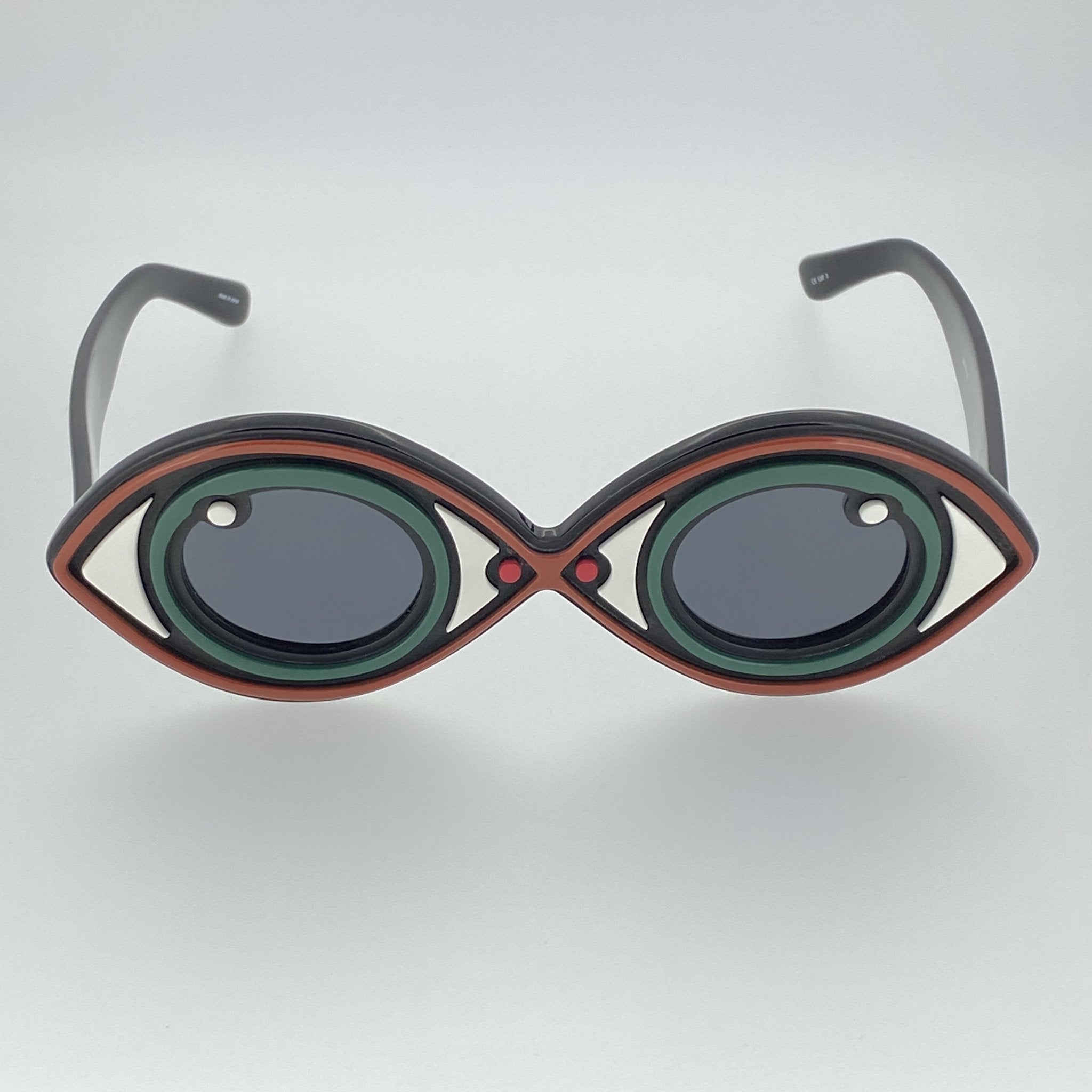 Yaz Bukey Ladies Sunglasses Eye Spy Green and Grey YAZ2C2SUN-GR8 Sunglasses