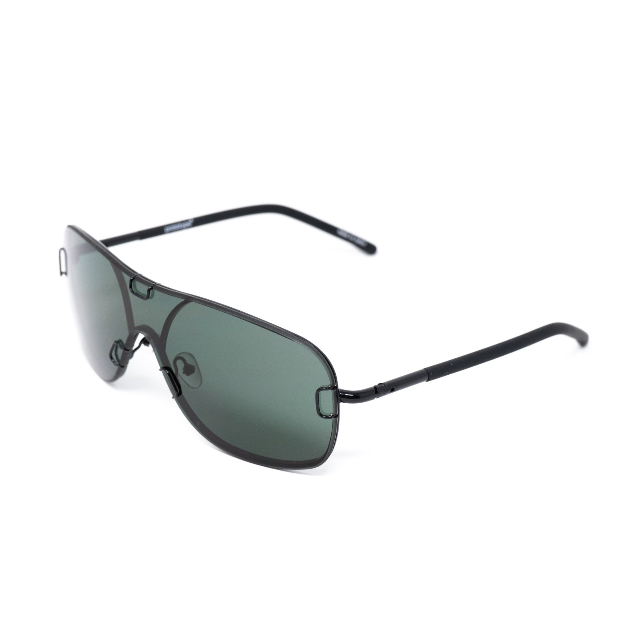 Yohji Yamamoto Sunglasses Black and Grey YY10ROCKERC3SUN-GR8 Sunglasses