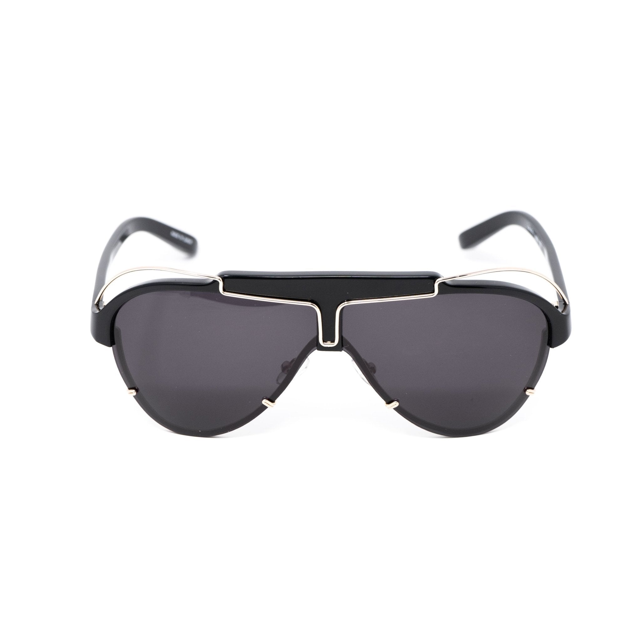 Yohji Yamamoto Sunglasses Black and Purple YY11ASTRONAUTC1SUN-GR8 Sunglasses