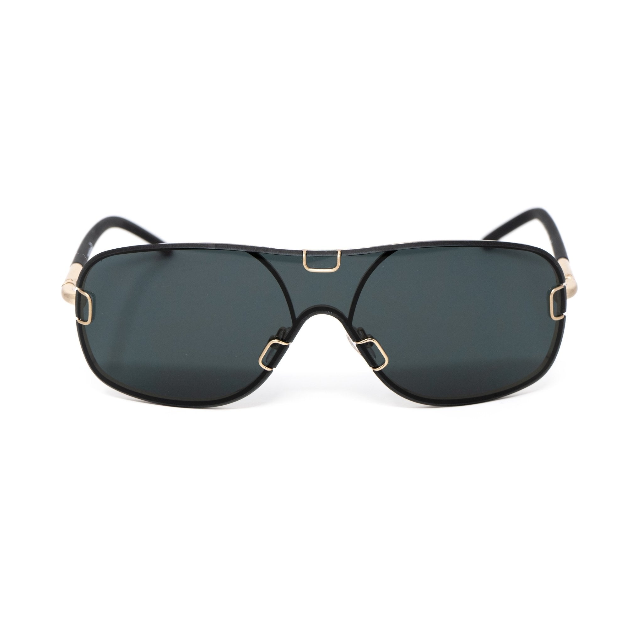 Yohji Yamamoto Sunglasses Gold and Grey YY10ROCKERC2SUN-GR8 Sunglasses