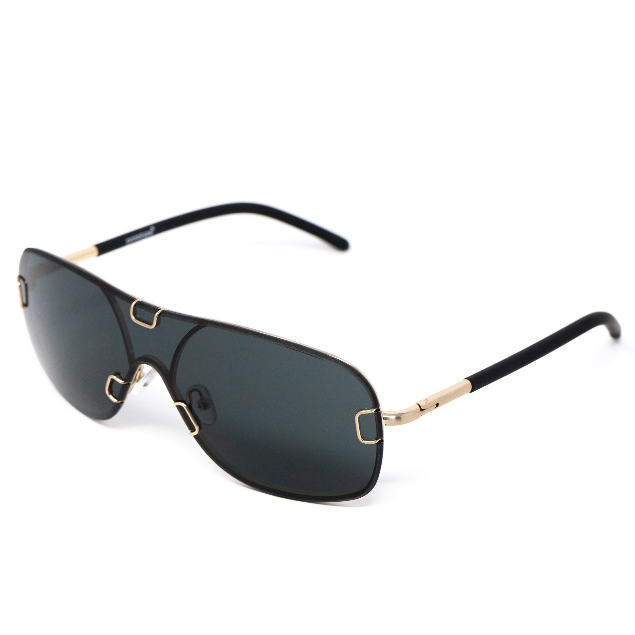 Yohji Yamamoto Sunglasses Gold and Grey YY10ROCKERC2SUN-GR8 Sunglasses