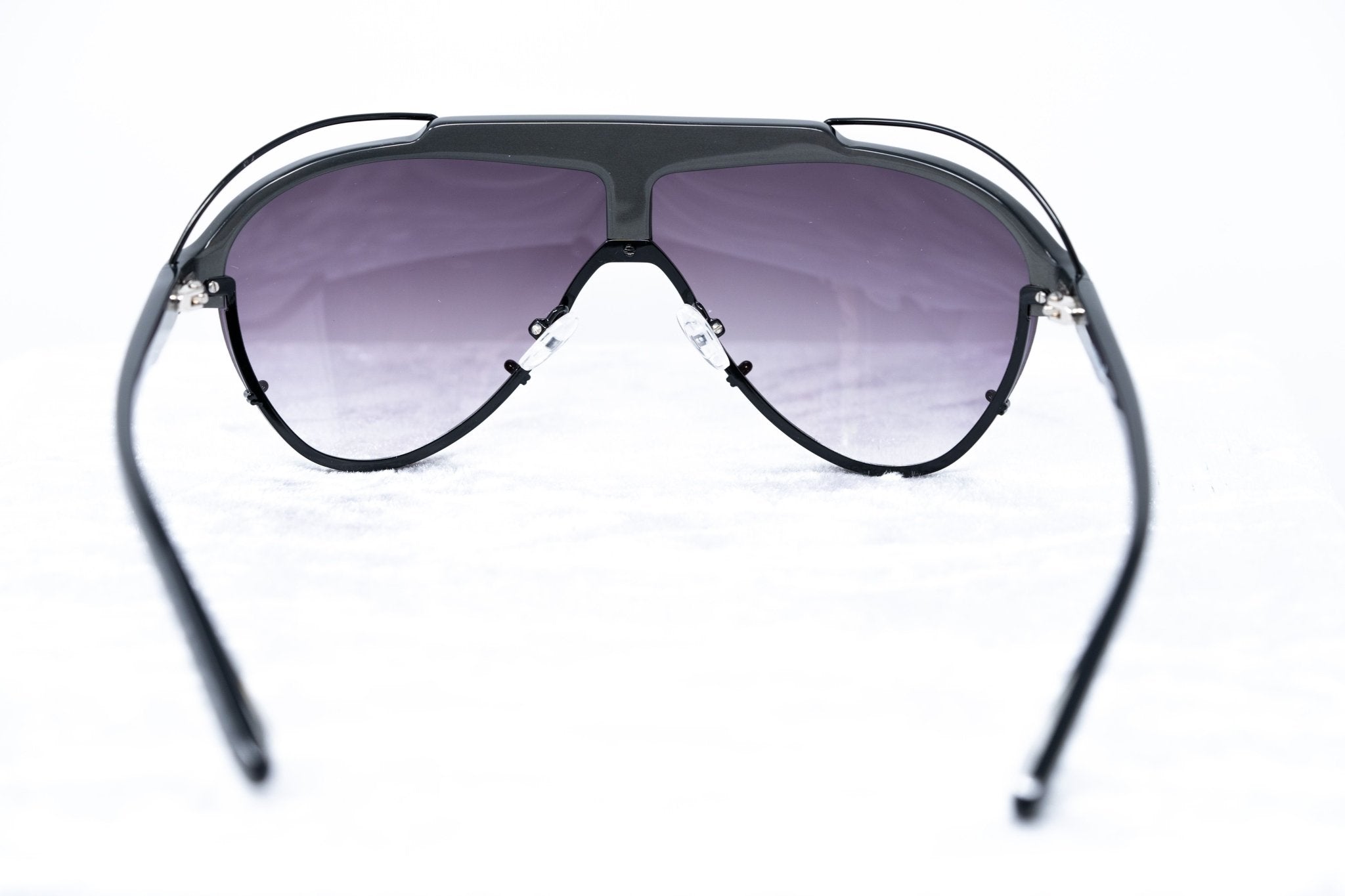Yohji Yamamoto Sunglasses Grey and Purple YY11ASTRONAUTC3SUN-GR8 Sunglasses