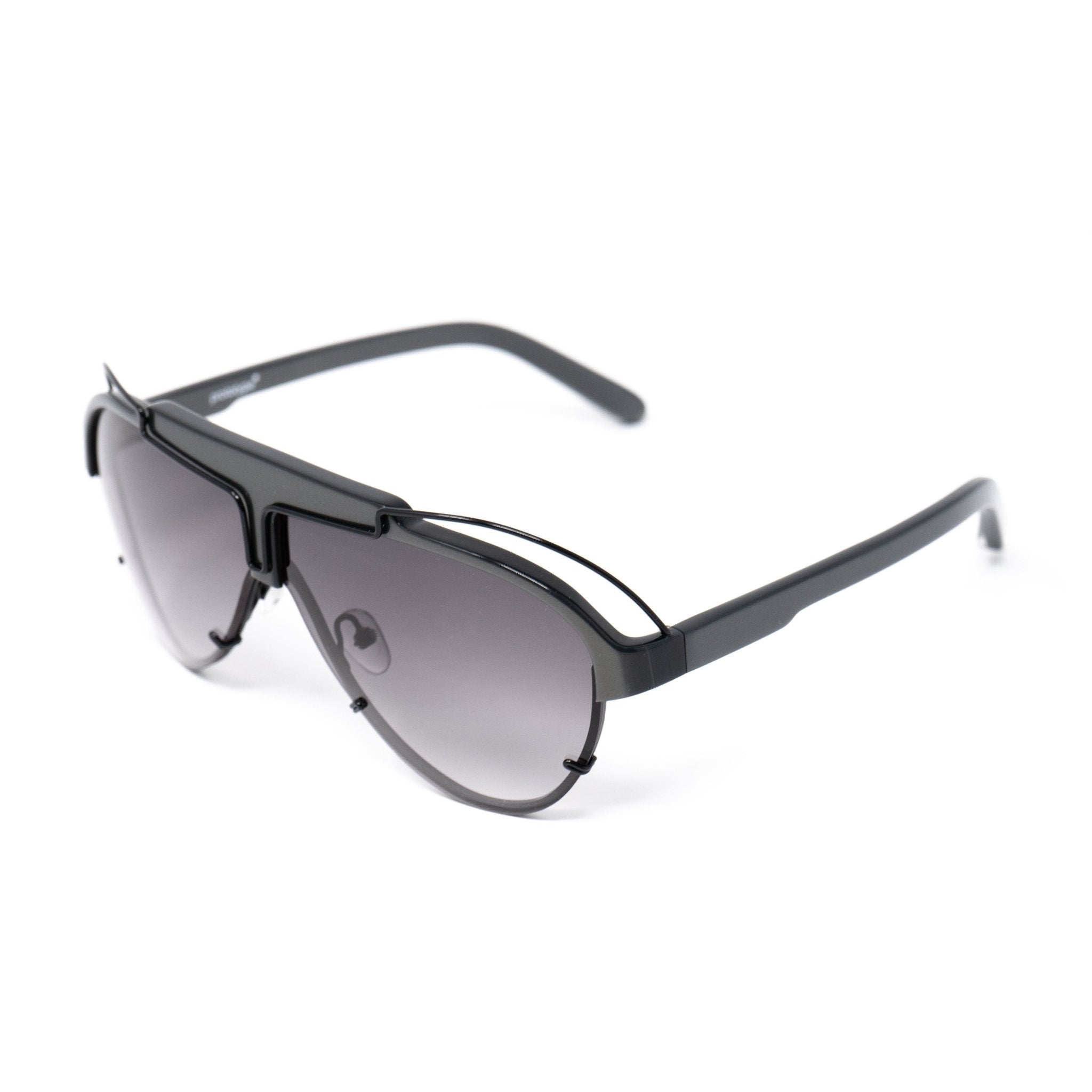 Yohji Yamamoto Sunglasses Grey and Purple YY11ASTRONAUTC3SUN-GR8 Sunglasses