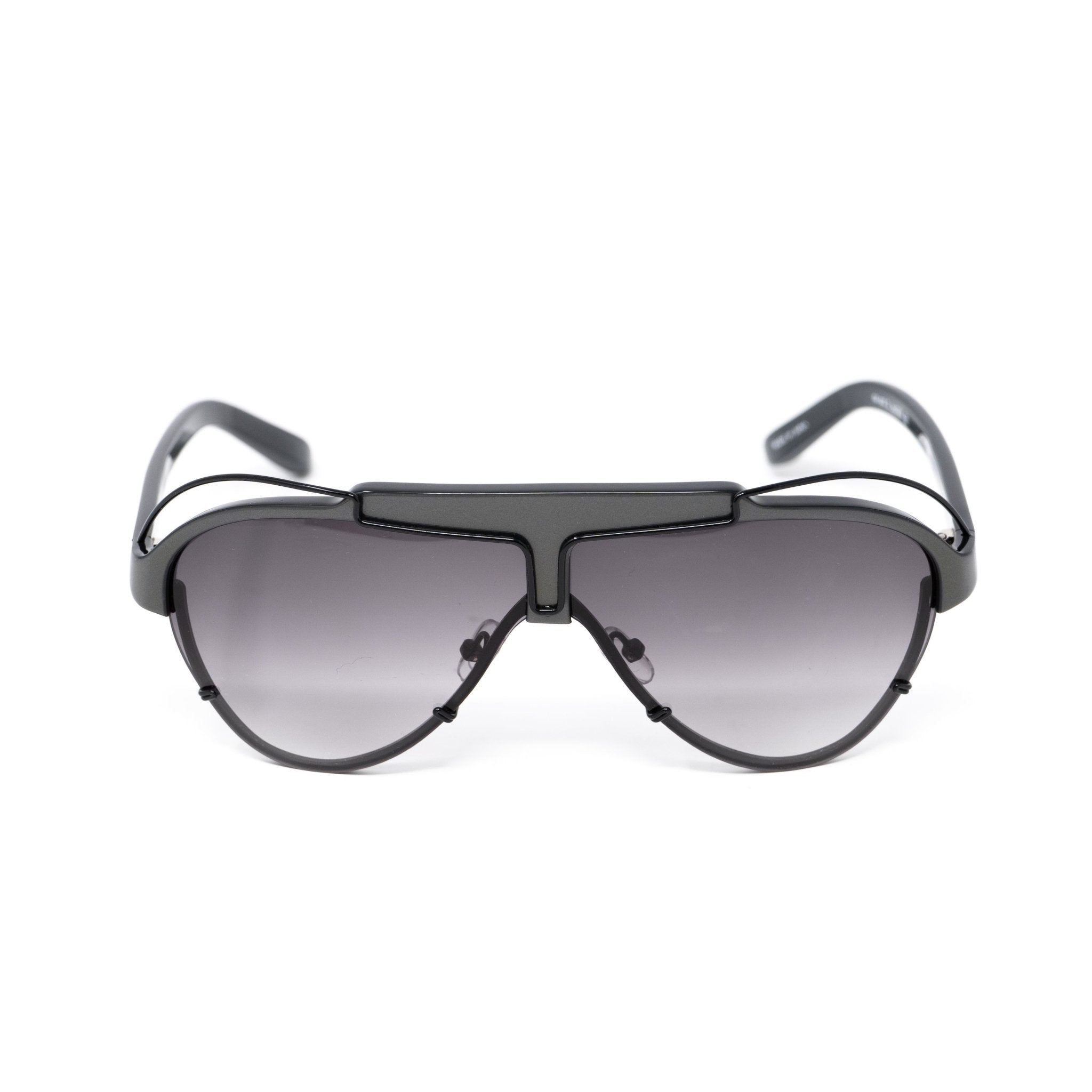 Yohji Yamamoto Sunglasses Grey and Purple YY11ASTRONAUTC3SUN-GR8 Sunglasses