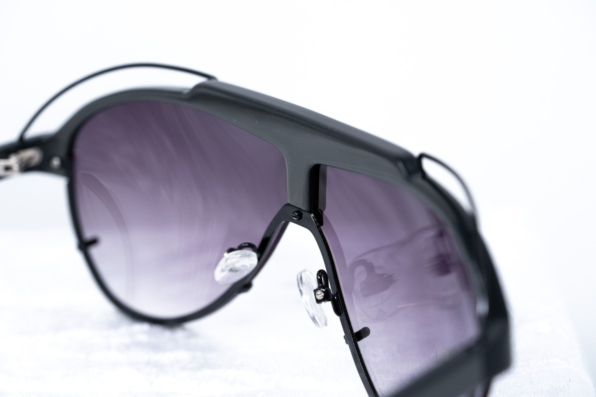 Yohji Yamamoto Sunglasses Grey and Purple YY11ASTRONAUTC3SUN-GR8 Sunglasses