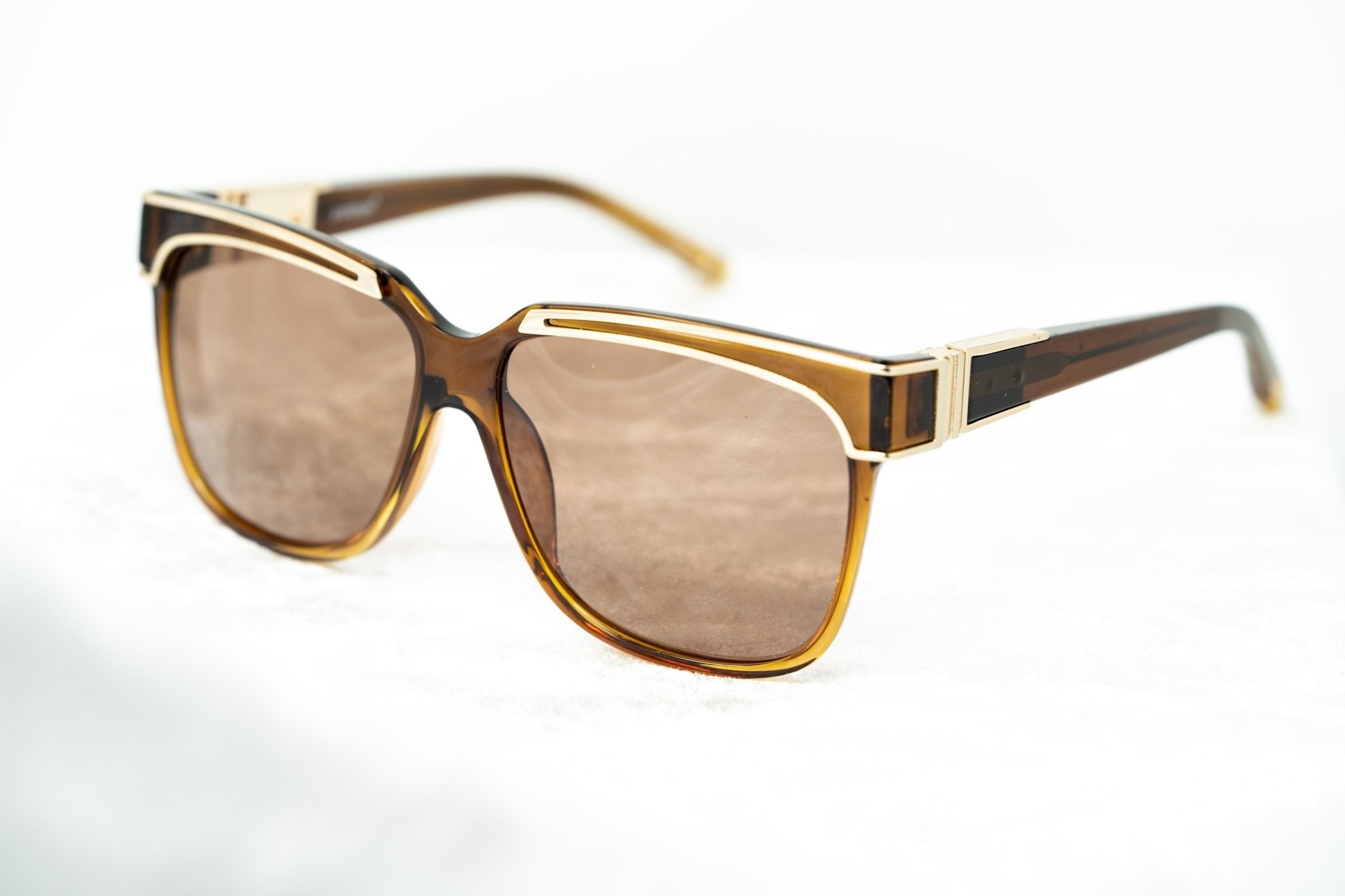 Yohji Yamamoto Sunglasses Rectangular Brown and Bronze-GR8 Sunglasses