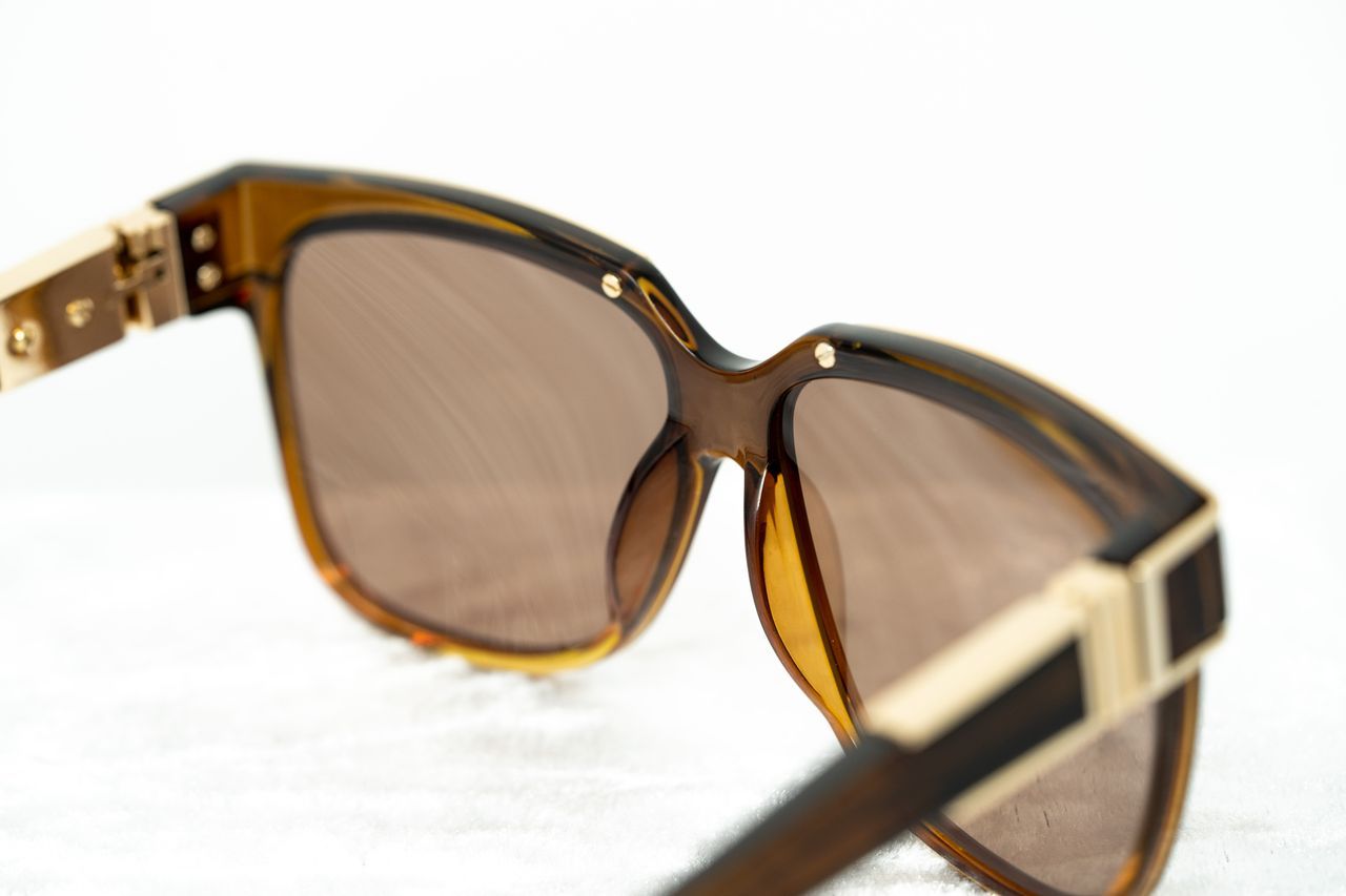 Yohji Yamamoto Sunglasses Rectangular Brown and Bronze-GR8 Sunglasses