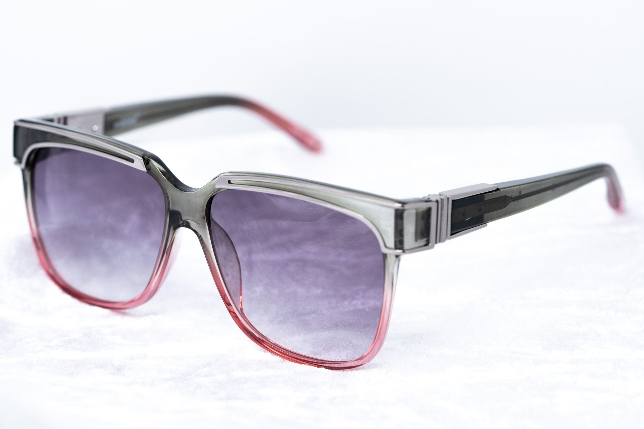 Yohji Yamamoto Sunglasses Rectangular Pink and Purple-GR8 Sunglasses