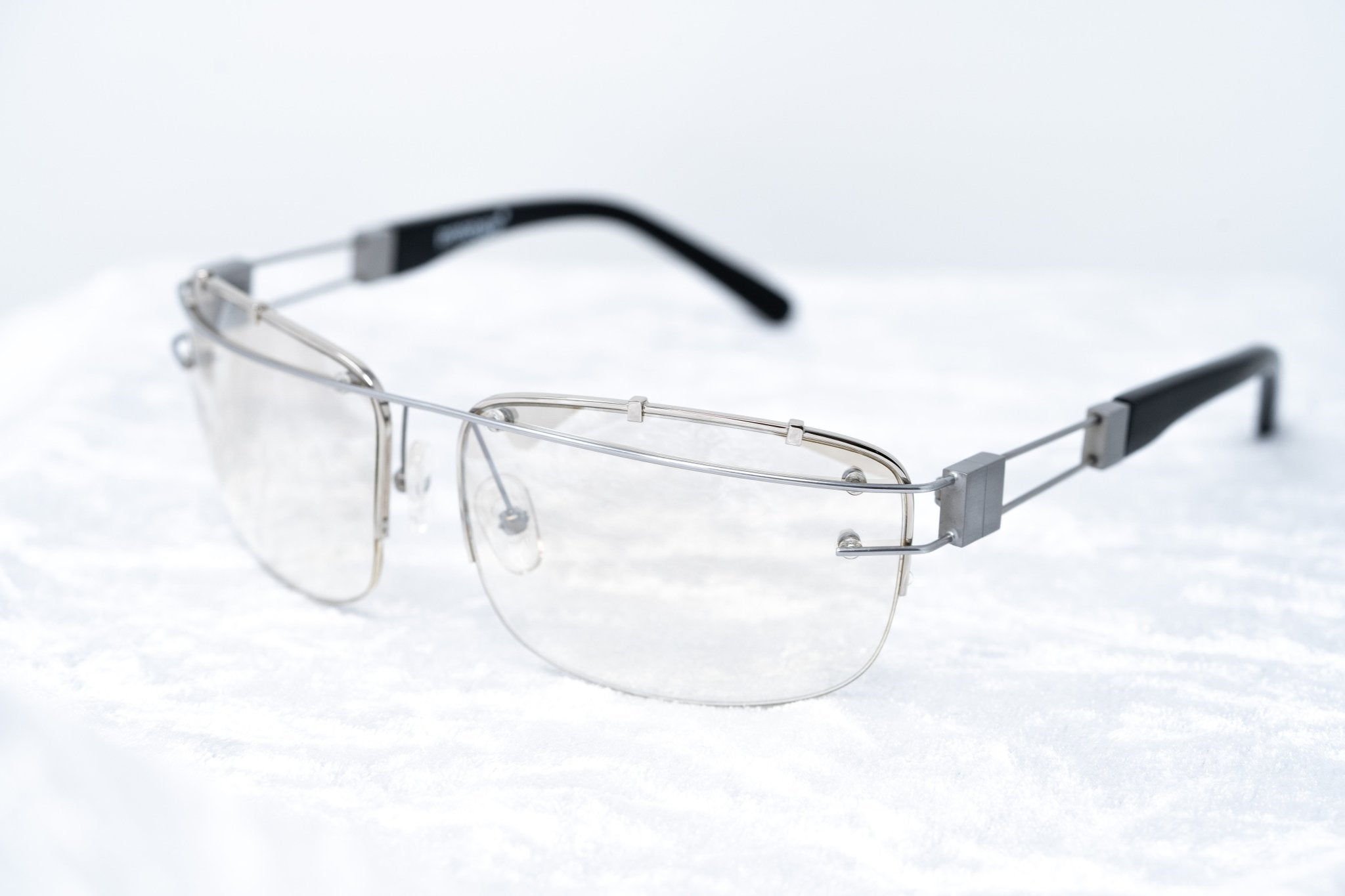 Yohji Yamamoto Sunglasses Rectangular Silver and Brown-GR8 Sunglasses