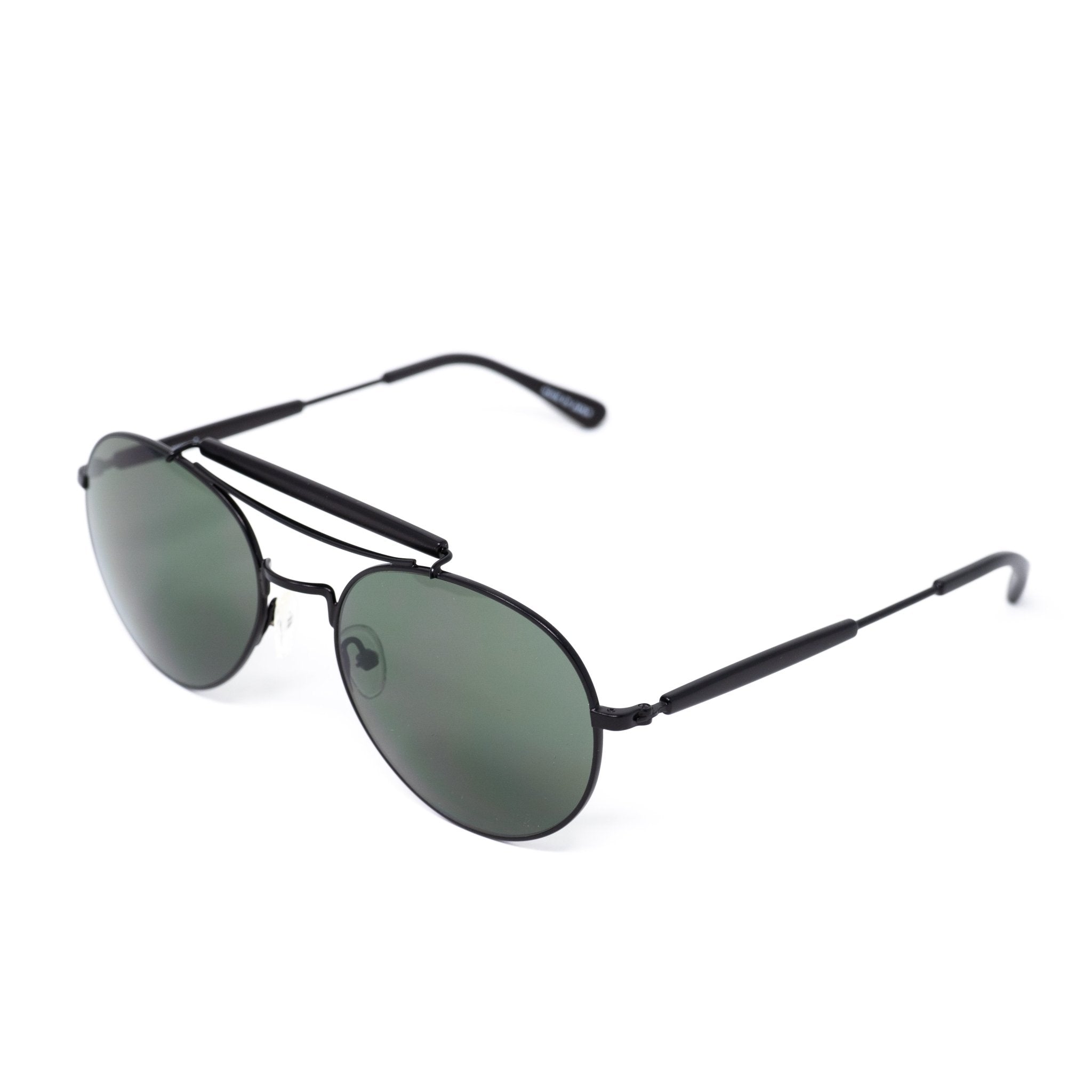 Yohji Yamamoto Sunglasses Round Black and Grey YY12RIDERC3SUN-GR8 Sunglasses