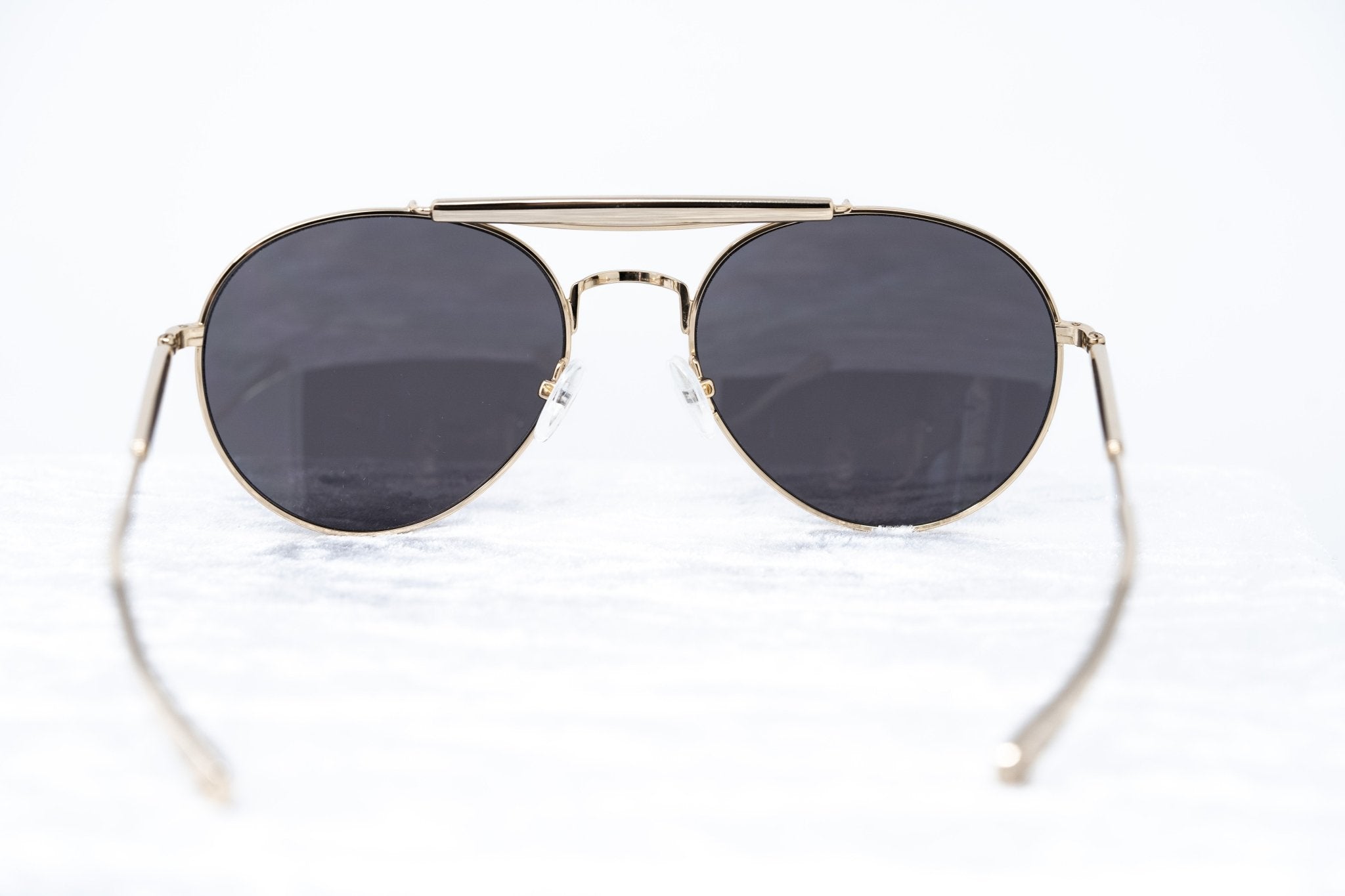 Yohji Yamamoto Sunglasses Round Gold and Grey YY12RIDERC2SUN-GR8 Sunglasses