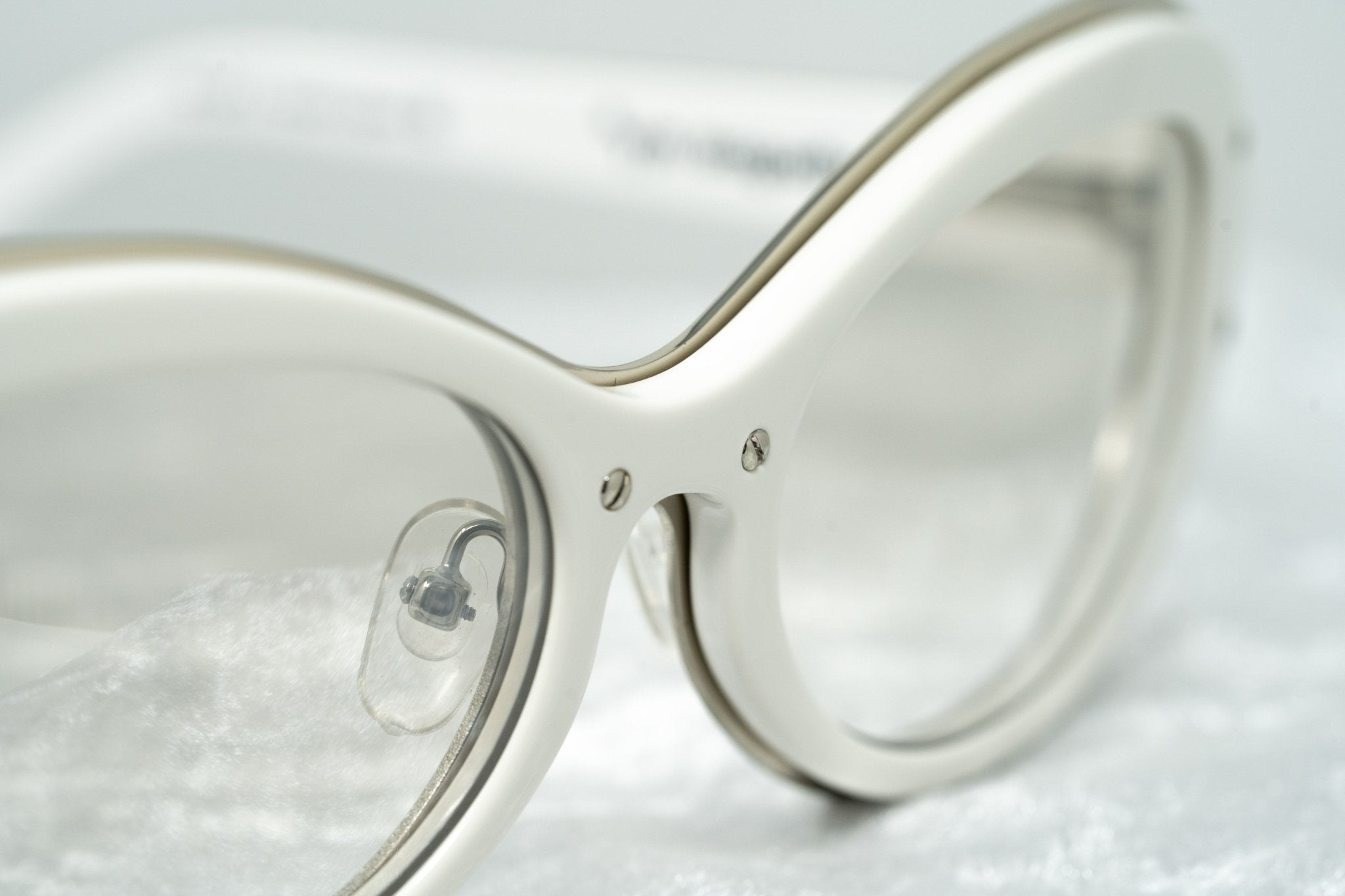 Yohji Yamamoto Sunglasses Cat Eye White and Clear-GR8 Sunglasses