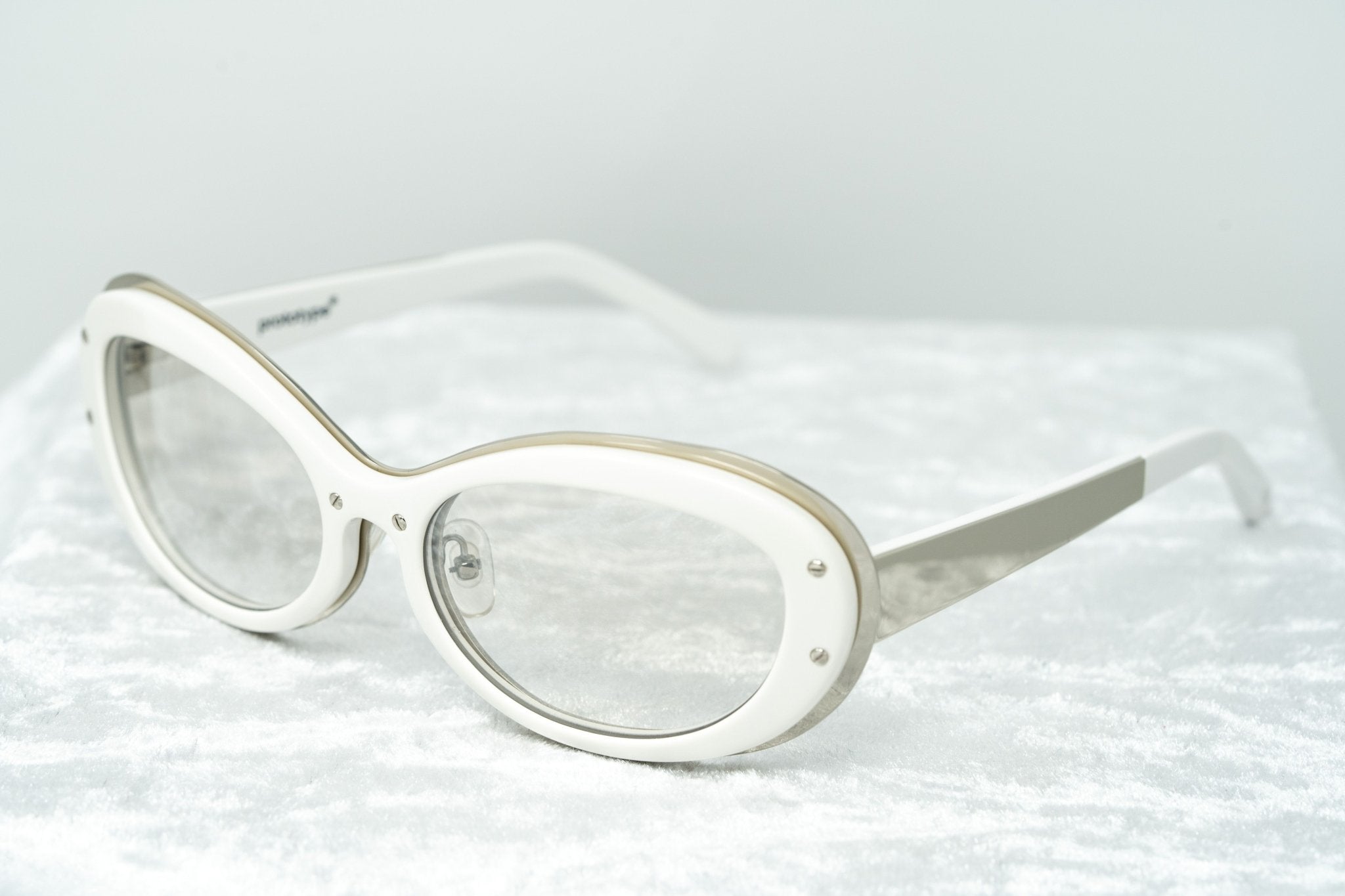 Yohji Yamamoto Sunglasses Cat Eye White and Clear-GR8 Sunglasses